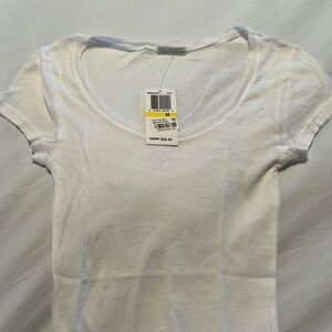 NWT American Vintage Classic White Women's Cotton T-Shirt Size Medium